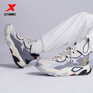 XTEP 特步 山海系列 男子休闲运动鞋 879419320034 米灰 41