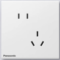 移动端、京东百亿补贴：Panasonic 松下 悦畔系列 WXXC123 斜五孔插座 经典白 10只装