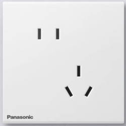 Panasonic 松下 悅畔系列 WXXC123 斜五孔插座 經典白 10只裝