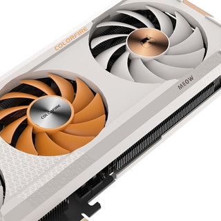 COLORFIRE 镭风 GeForce RTX 4070 橘影橙 12G 2475Mhz 电竞游戏独立显卡