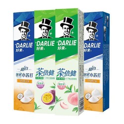 DARLIE 好来 牙膏套装 (茶倍健白桃160g+茶倍健百香果160g+超白小苏打190g*2)