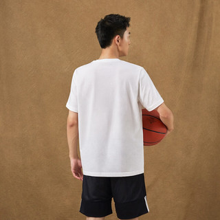 adidas 阿迪达斯 官方男装纯棉舒适篮球运动圆领短袖T恤HC6903 白 A/L
