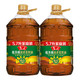  luhua 鲁花 低芥酸浓香菜籽油5.7Lx2 非转基因 粮油 食用油　