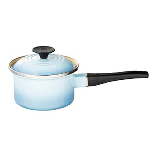 LE CREUSET 酷彩 珐琅钢奶锅(14cm、1.45L、珐琅钢、水晶蓝)