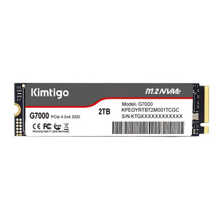 金泰克（kimtigo)长江存储 2TB SSD固态硬盘 NVMe M.2接口 G7000系列 G7000 PCIe4.0  7400MB/s 2TB