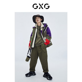 GXG男装 21年冬季新品商场同款自由系列花色羽绒服