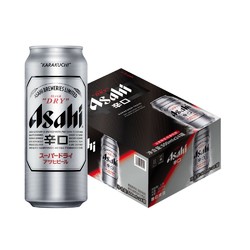 Asahi 朝日啤酒 超爽 辛口 淡爽拉格 11.2ºP 5.0%vol 国产 黄啤酒 500ml*24听
