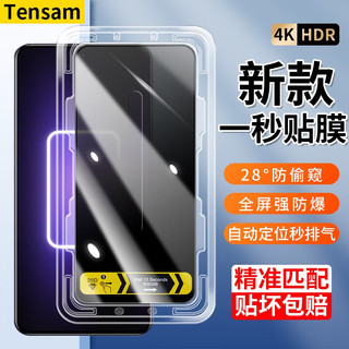 Tensam 真我GTNeo5钢化膜全屏覆盖手机膜高清防窥防摔全包定位神器手机保护贴膜 防窥*2片装