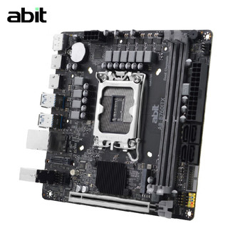 升技（abit)B760ITX D4 支持 CPU12400F/12490F/13400F B760ITX D4 深空黑