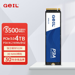 GeIL 金邦 P3A NVMe M.2固态硬盘 4TB（PCIe 3.0）
