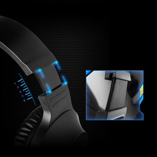 赛德斯（SADES） 游戏耳机头戴式 电竞游戏音乐有线耳麦全指向降噪麦克风 3D立体环绕音效SA721红色