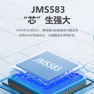 JEYI佳翼斑马m2固态移动硬盘盒nvme/sata双协议M.2外接typec读取