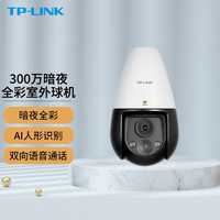 TP-LINK 300万安防监控摄像头家用360°全景云台暗夜全彩室外无线球机 IPC636E-WB