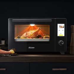 悠智 AI智能烤箱 摄像头识别食材 触控大屏操作 美拍视频 黑色 30L
