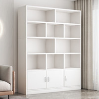 墨尚思 酒柜落地置物靠墙客厅多功能家用简易收纳储物柜 暖白色120*23*180