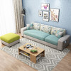 卓览（ZHUOLAN）沙发 布艺沙发客厅组合 北欧时尚细麻布沙发中小户型现代客厅家具 优质海绵坐垫（颜色备注） 单人位