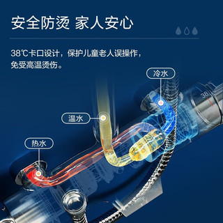 摩恩（MOEN）恒温花洒套装家用淋浴器浴室沐浴节水增压恒温淋浴花洒91074EC 恒温龙头+200mm不锈钢顶喷