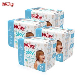 Nuby 努比 拉拉裤xxl/xl4包学步裤纸尿裤L超薄透气SKY系列拉拉裤L112片/XL96片/XXL88片 纸尿裤L120片/XL96片