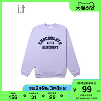 it :CHOCOOLATE男装圆领卫衣冬季舒适休闲logo装饰3041XW