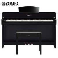 YAMAHA 雅马哈 CLP735PE 电钢琴 88键重锤 儿童成人立式智能电子钢琴烤漆款黑色
