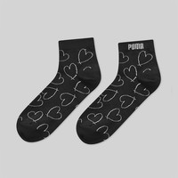 PUMA彪马爱心袜子潮流网红款时尚透气女士中筒棉袜4双装