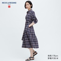 补贴购：UNIQLO 优衣库 衬衫式连衣裙 459473