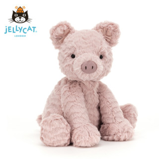 jELLYCAT 邦尼兔 FW6PIG 波浪毛小猪毛绒玩具 粉红色 23cm