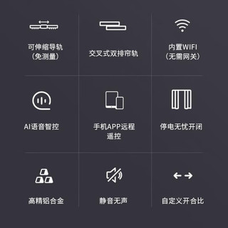 LifeSmart智能电动窗帘语音控制开关电机轨道全自动开合伸缩可调节窗帘家居 电机+4.5轨道+遥控+自安装