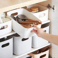 SHANGJIE 尚洁 家用塑料桌面收纳盒浴室厨房卫生间整理收纳篮杂物收纳筐置物篮