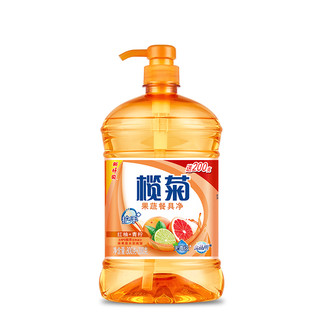 榄菊康涤红柚青柠1KG*1瓶洗洁精 家用天然护手洗涤液食品果蔬适用