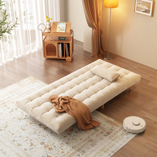 木匠生活 沙发床 折叠沙发床坐卧两用小户型客厅多功能拉扣单双懒人沙发  0.7米沙发床