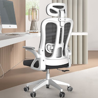 kalevill 卡勒维 电脑椅办公椅家用人体工学椅子靠背书房座椅电竞椅升降旋转 升级白框黑网+3D头枕