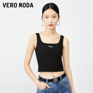 VERO MODA T恤2023新款夏季辣妹白色吊带背心内搭方领上衣女▲