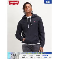 LEVI 's李维斯男士卫衣春夏连帽抽绳时尚百搭卫衣易穿搭 黑色 M