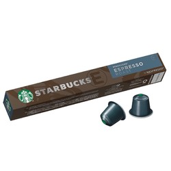 STARBUCKS 星巴克 意式浓缩烘焙胶囊咖啡nespresso精品胶囊 10颗
