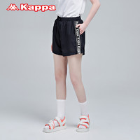 Kappa 卡帕 串标短裤女梭织运动短裤休闲裤五分裤K0B42DY80