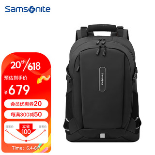 Samsonite 新秀丽 双肩包电脑包男士商务包旅行包笔记本电脑包15.6英寸BP4*003黑色