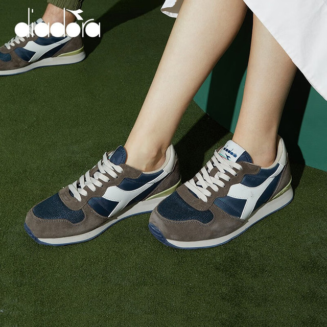 PLUS会员：diadora 迪亚多纳 CAMARO 中性经典复古反绒皮慢跑鞋