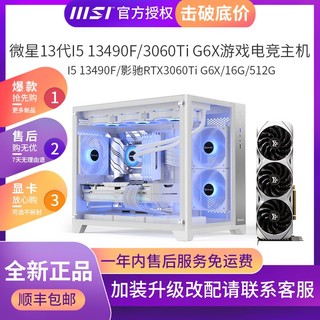 MSI 微星 I5 13490F/RTX3060Ti G6X 金属大师光追电竞游戏DIY电脑主机