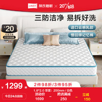 LINSY 林氏睡眠家用卧室独立弹簧床垫20cm厚记忆棉软垫1.8米*2米CD389 G床垫1.8*2.0米