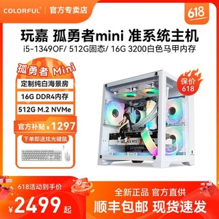 COLORFUL 七彩虹 DIY台式组装电脑（i5-13400F、16GB、256GB）