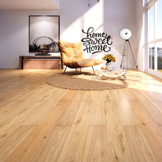 圣象（Power Dekor）环保地暖复合家用卧室木地板三层实木地板圣里尼橡木