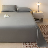索臻（suo zhen）A类老粗布床单 纯棉粗布床单单件手工全棉加厚被单老粗布床单单件 月白灰 单床单160*230cm适合1.2米单人床