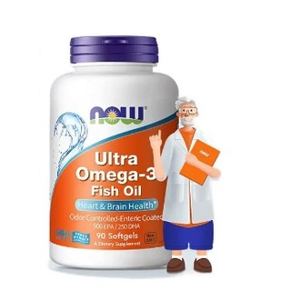 NOW 诺奥 omega-3 深海鱼油软胶囊  90粒