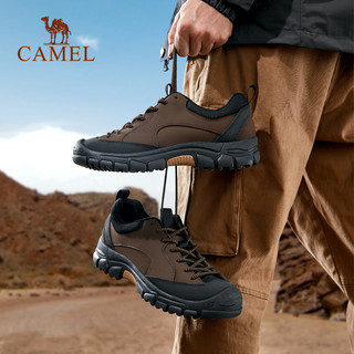 CAMEL 骆驼 男鞋秋季运动鞋低帮男士英伦马丁靴休闲鞋真皮劳保鞋工装鞋子