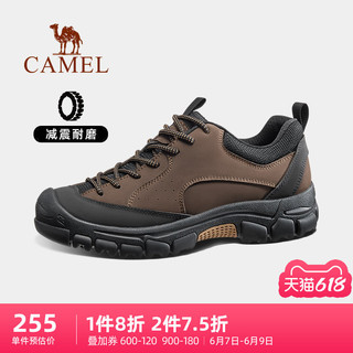 CAMEL 骆驼 男鞋秋季运动鞋低帮男士英伦马丁靴休闲鞋真皮劳保鞋工装鞋子