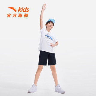 ANTA 安踏 儿童官方旗舰儿童跑步针织运动套童装夏季男童大童套装A352325701