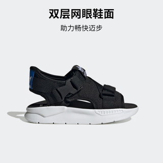 adidas阿迪达斯官方三叶草360 SANDAL 3.0 C男小童夏季休闲凉鞋 黑/蓝 28(165mm)