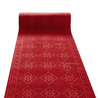 纳仕德 DMQ951 拉绒压花红地毯印花pvc防滑垫 200cm*15米每卷颜色备注