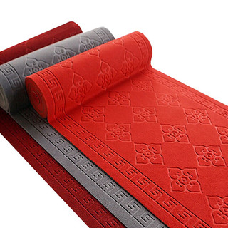 纳仕德 DMQ951 拉绒压花红地毯印花pvc防滑垫 200cm*15米每卷颜色备注